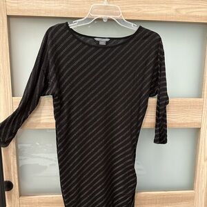 Armani Exchange black 3/4 sleeve top